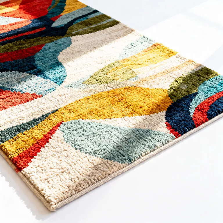 Modern Printed Polyester Rug